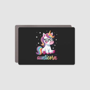 Aunticorn Aunty Dabbing Unicorn Auntie Aunt Christ Car Magnet
