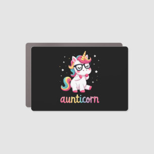 Aunticorn Aunty Dabbing Unicorn Auntie Aunt Christ Car Magnet
