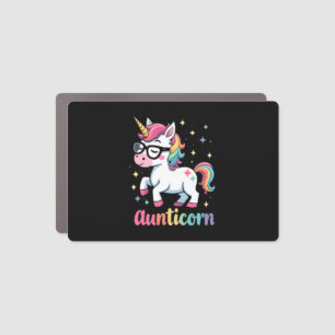 Aunticorn Aunty Dabbing Unicorn Auntie Aunt Christ Car Magnet