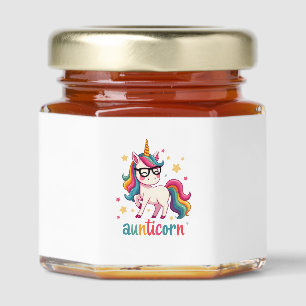 Aunticorn Aunty Dabbing Unicorn Auntie Aunt Christ Honey Jar Favors