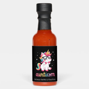 Aunticorn Aunty Dabbing Unicorn Auntie Aunt Christ Hot Sauces
