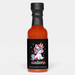 Aunticorn Aunty Dabbing Unicorn Auntie Aunt Christ Hot Sauces