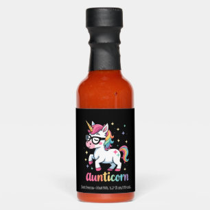 Aunticorn Aunty Dabbing Unicorn Auntie Aunt Christ Hot Sauces