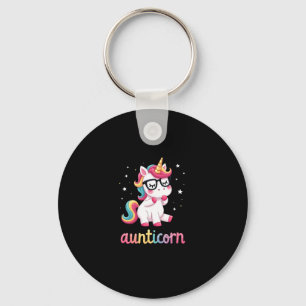 Aunticorn Aunty Dabbing Unicorn Auntie Aunt Christ Keychain