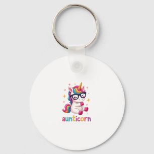Aunticorn Aunty Dabbing Unicorn Auntie Aunt Christ Keychain