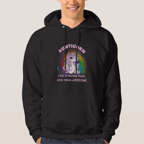 aunticorn  gift awesome aunt unicorn family hoodie