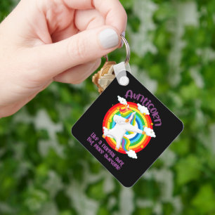 Aunticorn Like A Normal Aunt But More Awesome Keychain