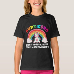 Aunticorn Like A Normal Aunt But More Awesome T-Shirt