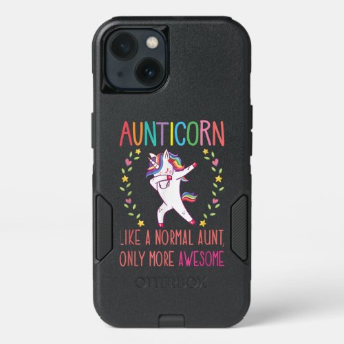 Aunticorn Like A Normal Aunt Only More Awesome iPhone 13 Case