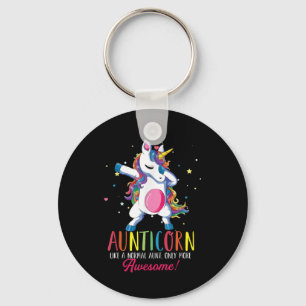 Aunticorn Like An Aunt Only Awesome Keychain