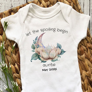 Auntie Baby Announcement New Aunt Custom Reveal Bodysuit
