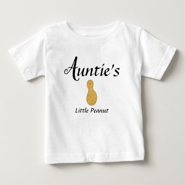 Auntie Baby Toddler Clothes Peanut Niece Nephew T-Shirt (Front)