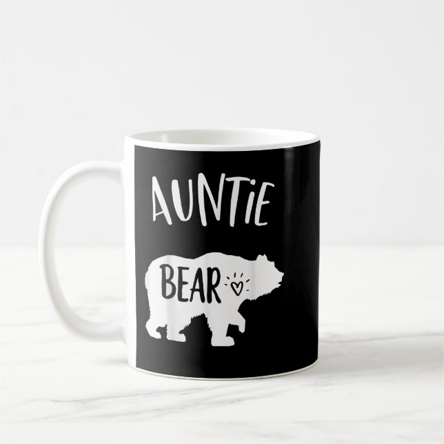 Auntie bear graphic for best aunt in the world  coffee mug (Left)