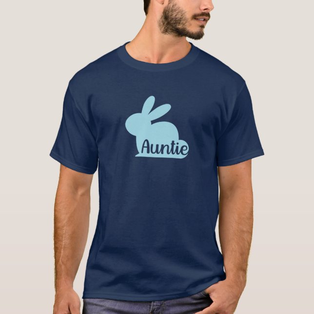 Auntie Bunny, Cute Aunt Easter T-Shirt (Front)