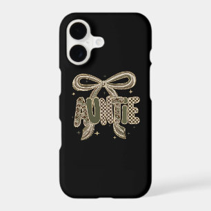 Auntie Camo Gift from Sister New Baby Announcement iPhone 17 Case