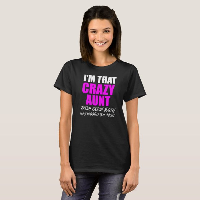 Auntie Crazy T-Shirt (Front Full)