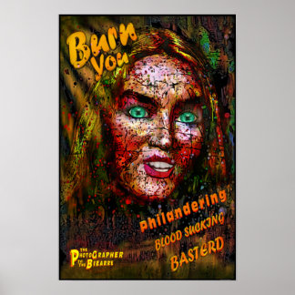 Auntie Elise Burn You Philandering Blood Sucking Poster