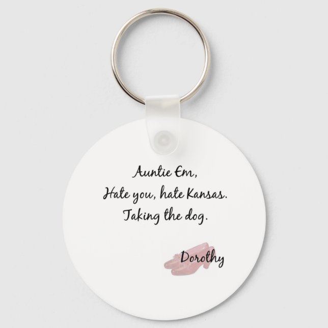 Auntie Em Products Keychain (Front)