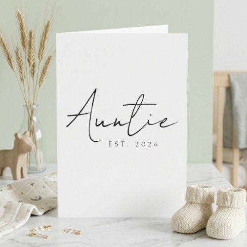 Auntie EST Year Sweet Announcement Script Design
