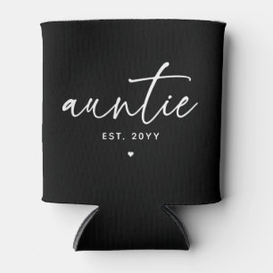 Auntie Established Elegant Typography New Aunt Can Cooler