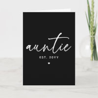 Auntie Established Elegant Typography New Aunt