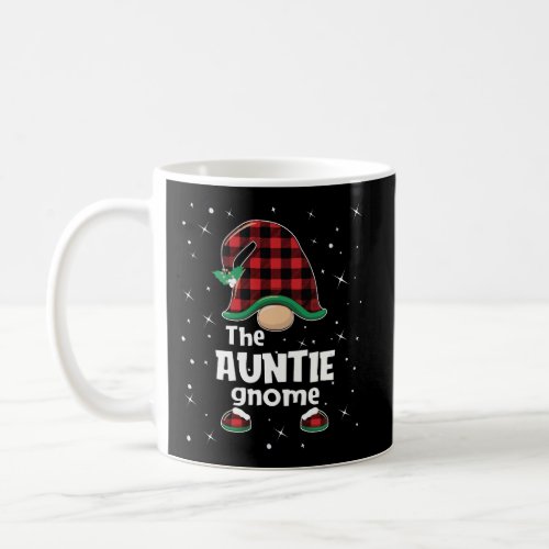 Auntie Gnome Buffalo Plaid Matching Christmas Gift Coffee Mug