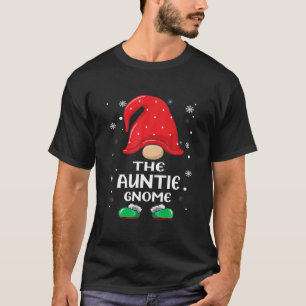 Auntie Gnome Buffalo Plaid Matching Family Christm T-Shirt