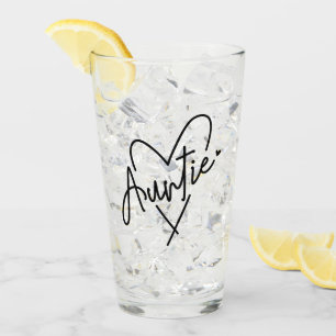 Auntie Heart Gifts for Aunt Glass