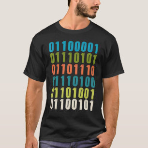 Auntie In Binary Code  Aunt Coder Programmers Tech T-Shirt