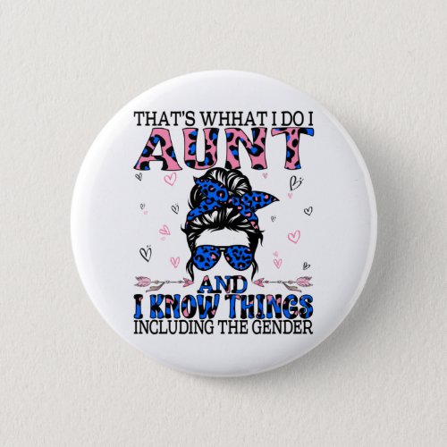 Auntie Keeper of the Gender Reveal Party Ideas Button