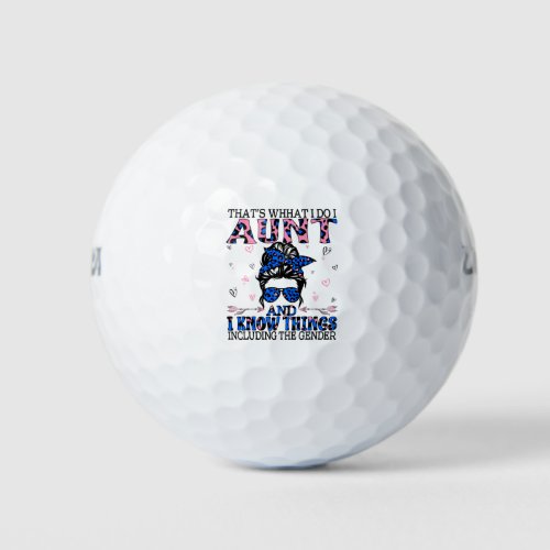 Auntie Keeper of the Gender Reveal Party Ideas Golf Balls