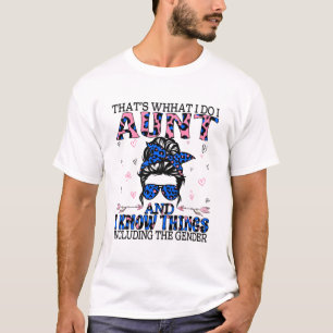 Auntie Keeper of the Gender Reveal Party Ideas T-Shirt