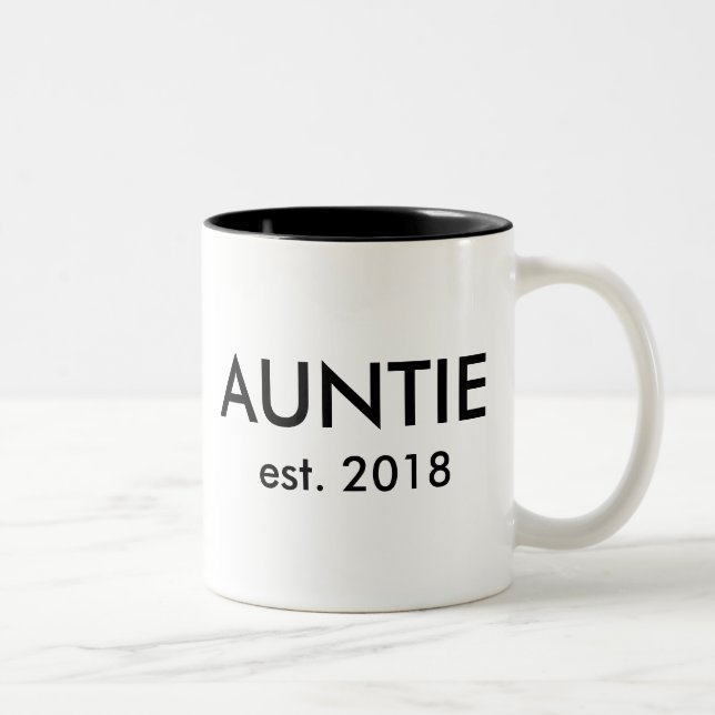 Auntie Mug | New baby Pregnancy Announcement gift (Right)
