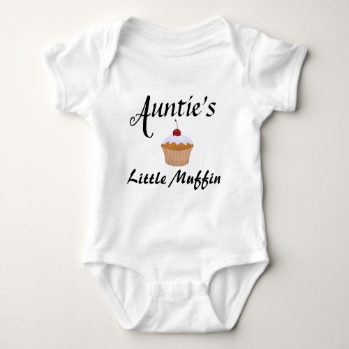 Auntie Newborn Little Muffin Niece Nephew Cute Baby Bodysuit