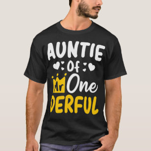 Auntie of Mr Onederful 1st Party Matching Family T-Shirt