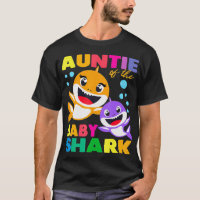 Auntie Of The Baby Shark Birthday Auntie Shark Aun