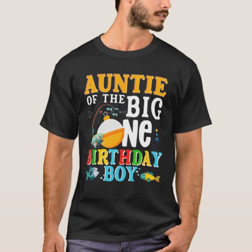 Auntie Of The Birthday Boy O Fish Ally One Birthda T_Shirt