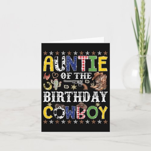 Auntie Of The Birthday Cowboy Western Rodeo Auntie