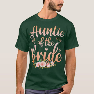 Auntie Of The Bride Funny Wedding ShowerWomen  T-Shirt