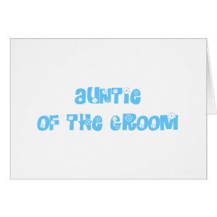 Auntie of the Groom Cards