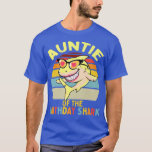 Auntie of the Shark Birthday Aunt Matching Family T-Shirt<br><div class="desc">Auntie of the Shark Birthday Aunt Matching Family .</div>