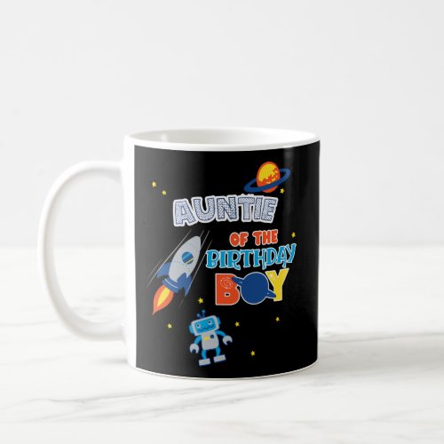 Auntie Of The Space Theme Family Coffee Mug