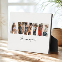 Auntie Photo Collage Plaque
