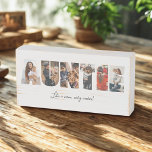 Auntie Photo Collage Wood Sign<br><div class="desc">This is a photo collage wood sign that spells out the word AUNTIE along with a custom message. This is the perfect gift for an aunt for aunt's day,  her birthday or Christmas.</div>