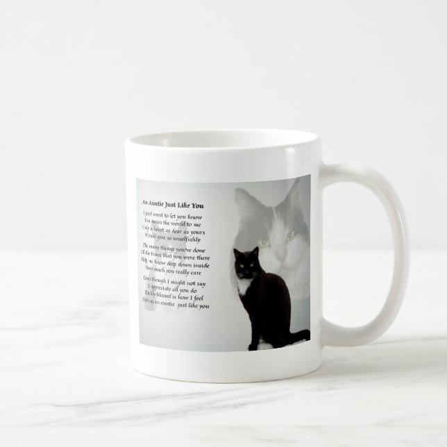 Auntie Poem - Cat design Coffee Mug (Right)