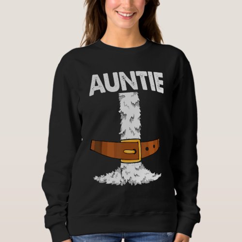 Auntie Santa Claus Costume  Christmas Matching Fam Sweatshirt