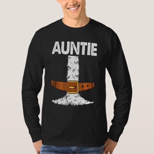 Auntie Santa Claus Costume  Christmas Matching Fam T_Shirt
