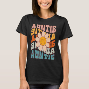 Auntie Smiling Flower Cute Aunt Niece Nephew Idea T-Shirt