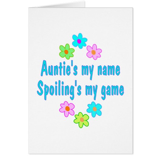 Auntie Spoils Cards (Front)