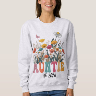 Auntie Sweatshirt, Custom, Promoted to Aunt  Sweatshirt